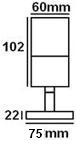 Stainless steel marine grade wall light
